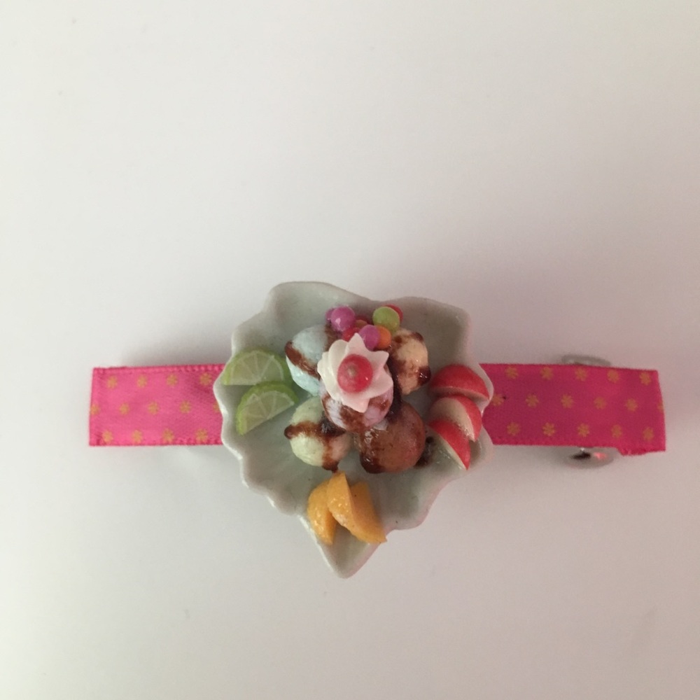 Rare handmade miniature icecream Hair Clip